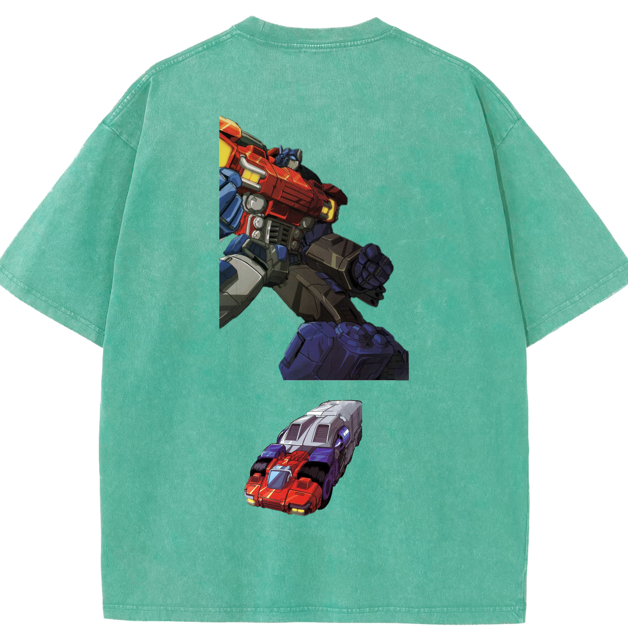 （画像用）  綿100% ヴィンテージ風 半袖Tシャツ（背面プリント）